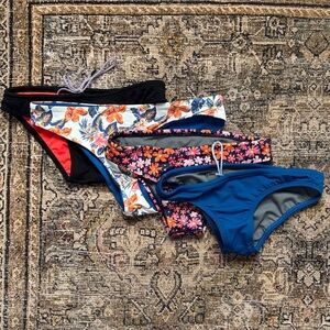 Jolyn Clothing Bikini Bottoms - Black, Blue, Floral